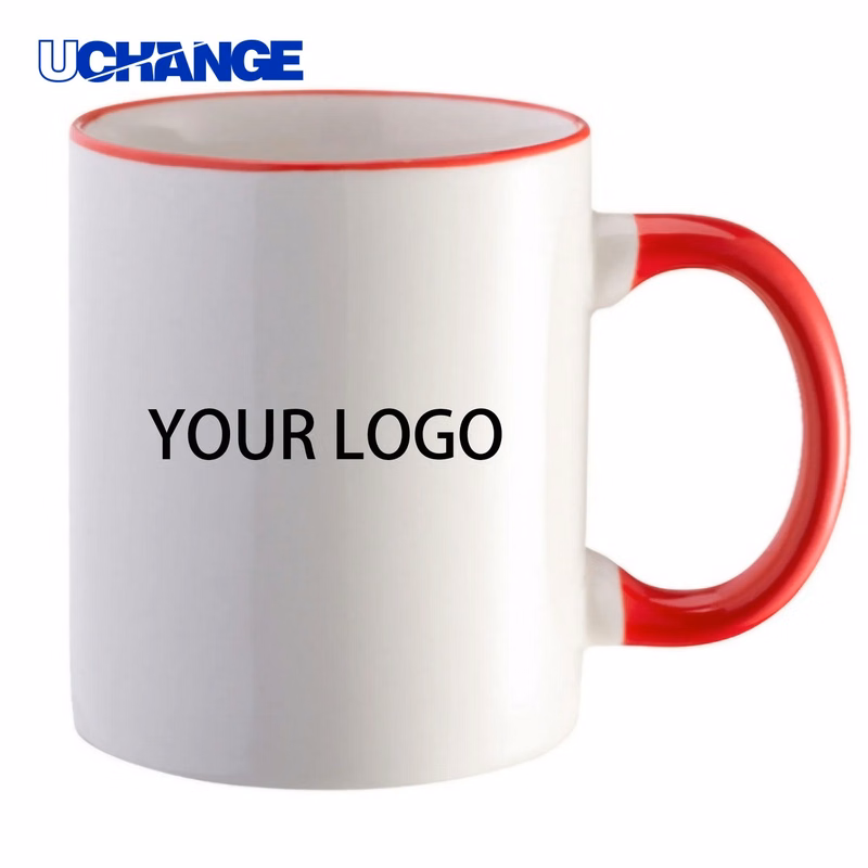 Ceramic Colorful Handle Mug Container
