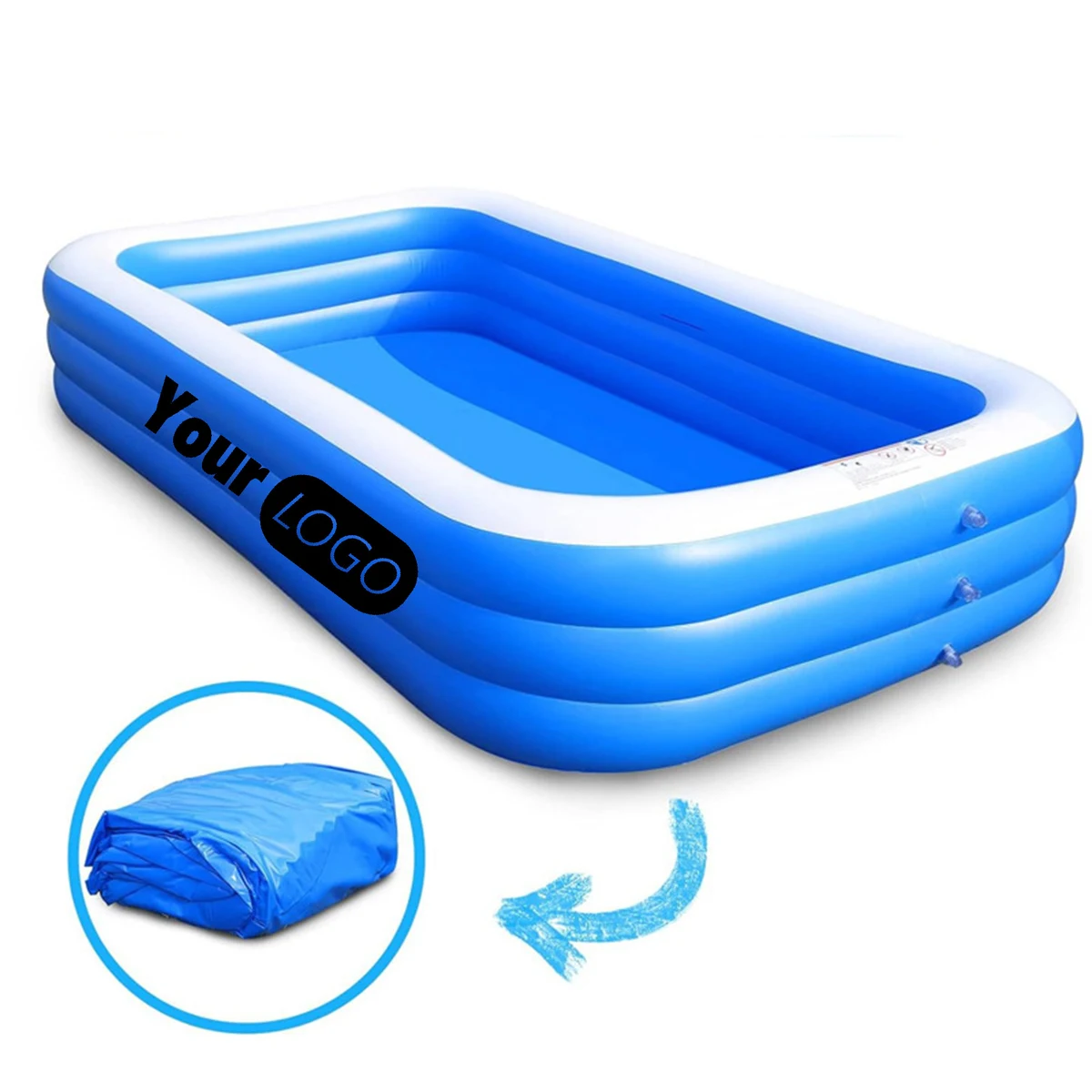 Shaded Inflatable Family Pool 1