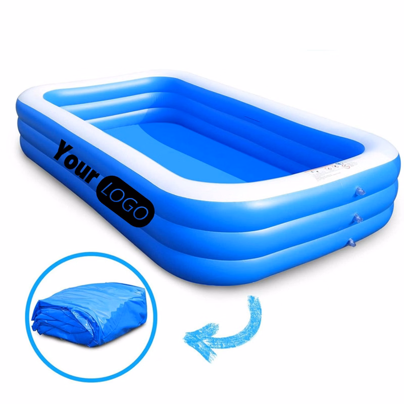 Shaded Inflatable Family Pool