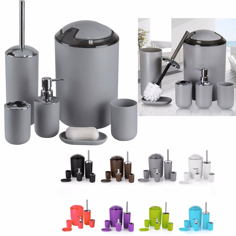 6 Pcs Bathroom Accessories Set