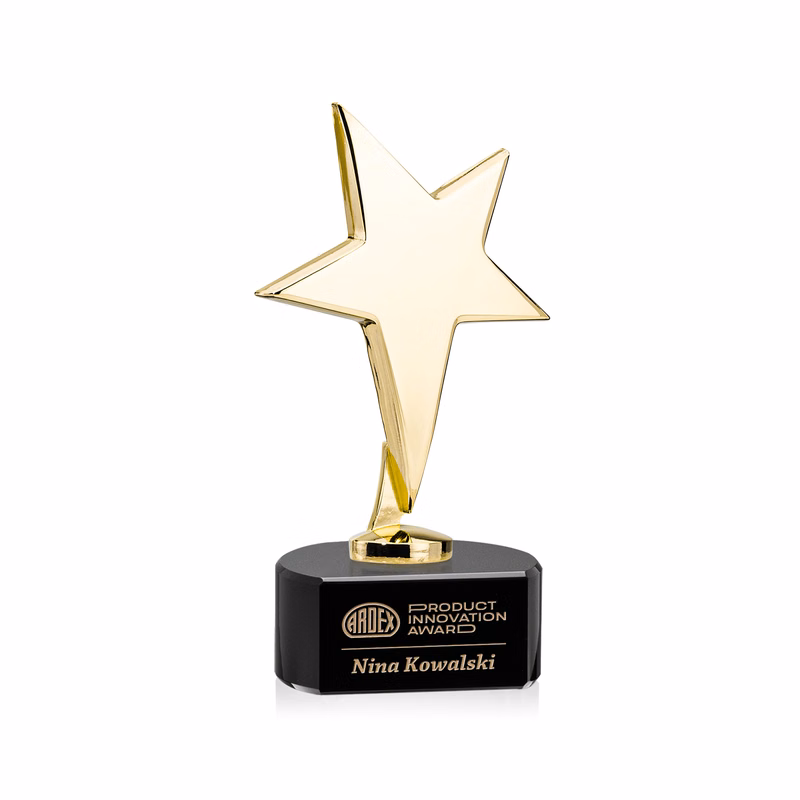 Tuscany Gold Star on Paragon Base - Black
