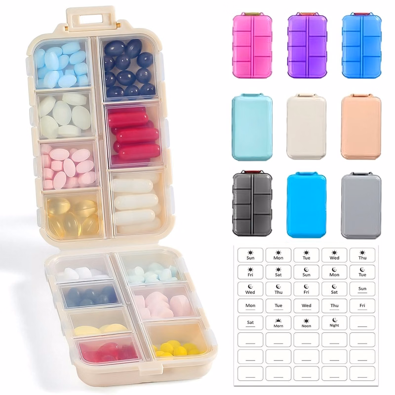 14 Grid Travel Pill Organizer Box