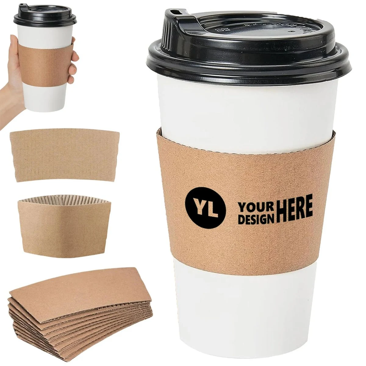 Kraft Paper Hot Cup Sleeve 1