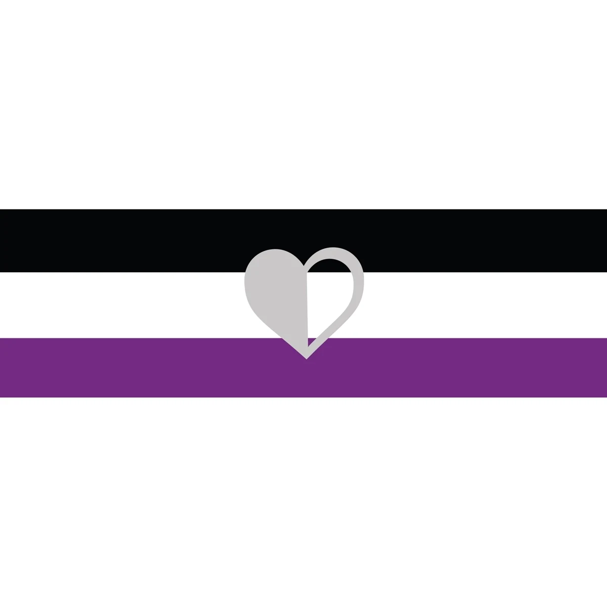 Greyromantic Window Decals 3" x 10" 1