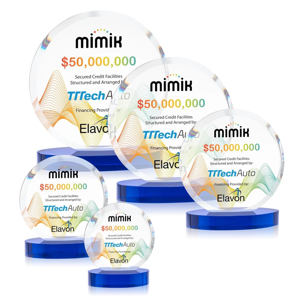 Matlow Circle VividPrint™ Award - Blue 1