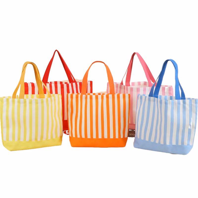 Colorful Large Capacity Canvas Tote Handbag