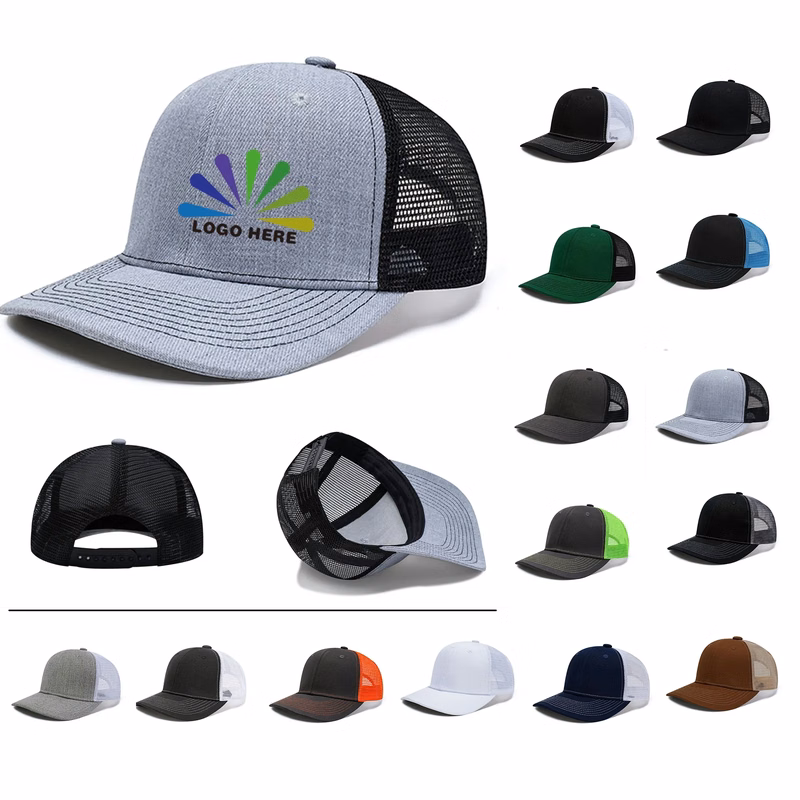 Performance Trucker Hat Classic Baseball Cap With Mesh MOQ50