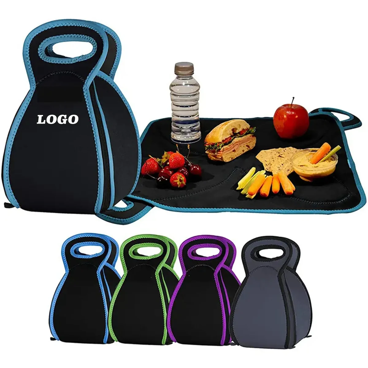 2-1 Reusable Insulated Lunch Bag Picnic Placemat 1