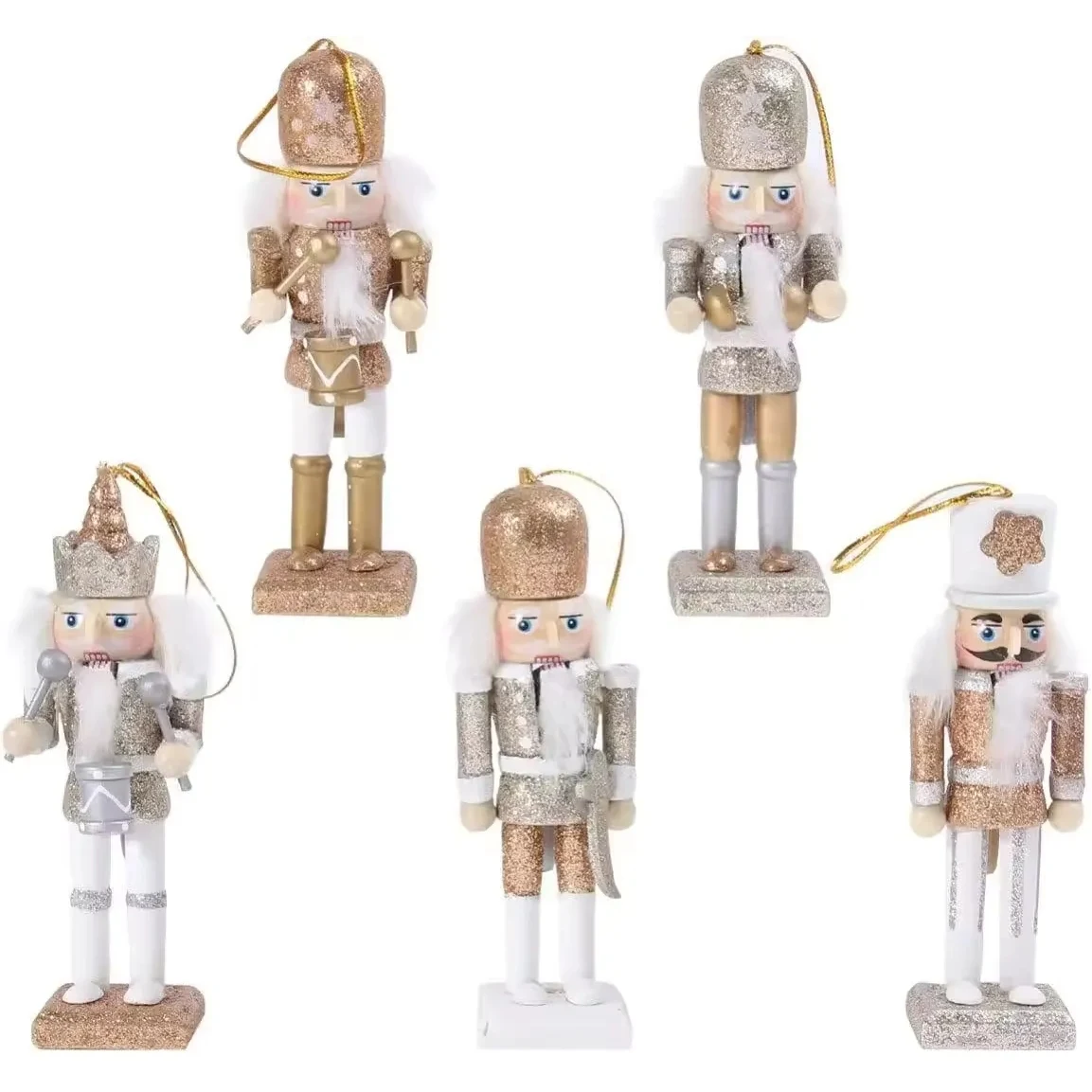 4.72" Nutcracker Christmas Wooden Ornaments 1