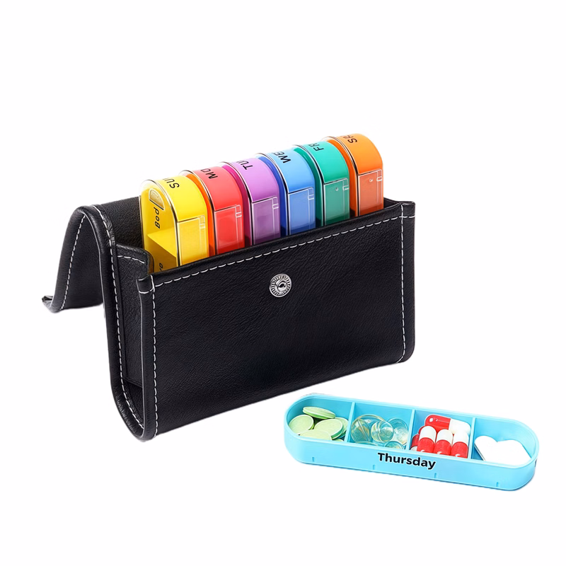 28 Compartments Weekly Pill Organizer