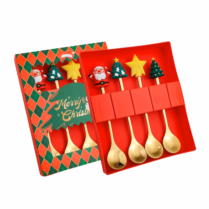 Christmas Stainless Steel Spoon And Forks Set