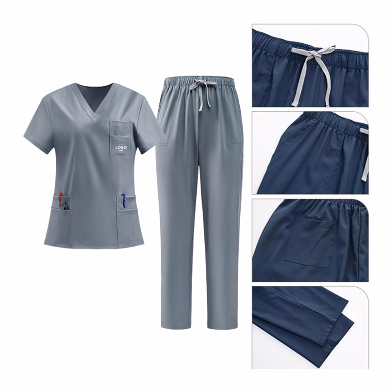 Stretch Nursing Scrubs Set