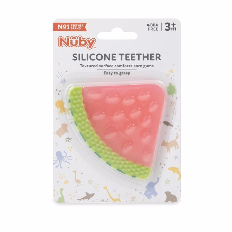 Nuby Fruit Teethers - 3M+ 100% Silicone