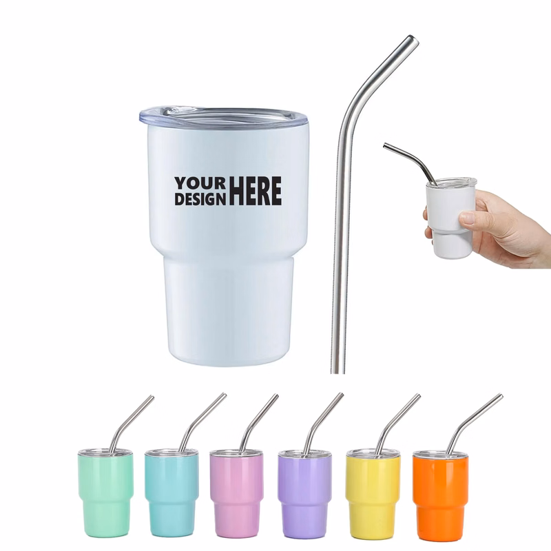 3 oz Stainless Steel Double-Walled Shot Glass