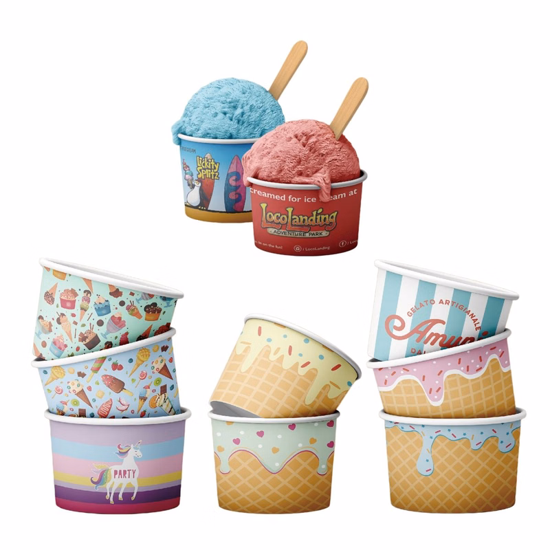 4oz Paper Ice Cream Cups
