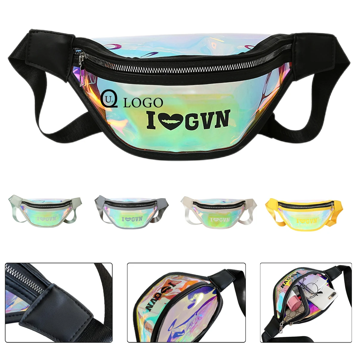 Waterproof Laser Pvc Waist Bag 1