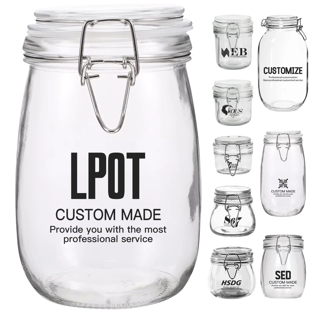 33.8oz Glass Airtight Jar 1