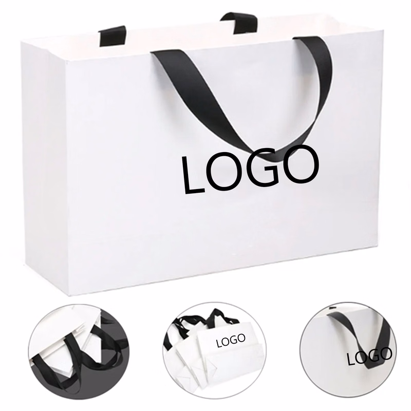 White Paper Gift Bag