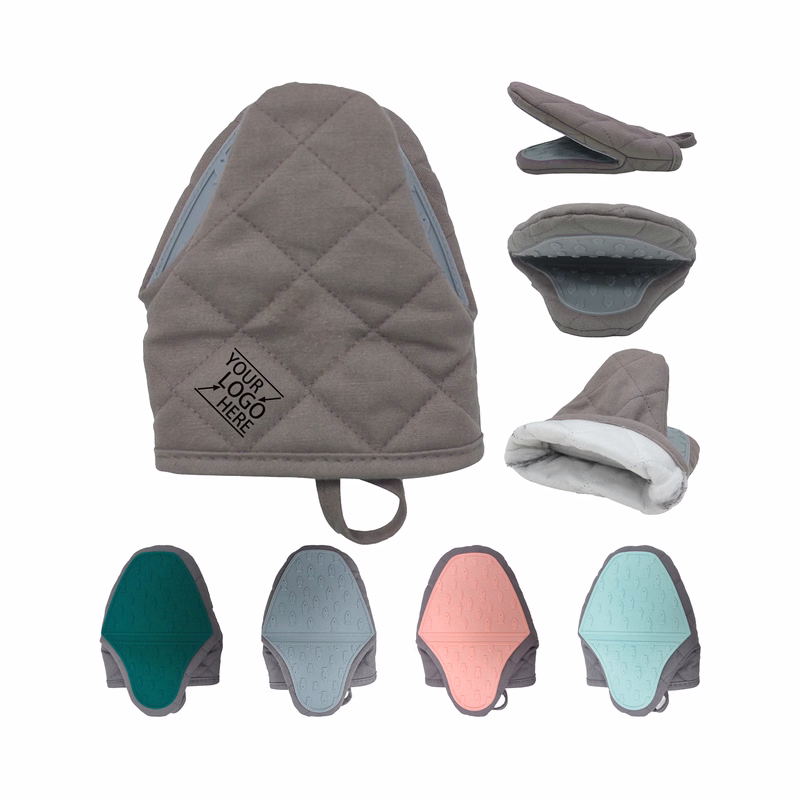 Insulated Heat-Resistant Oven Mitts with Cotton Lining