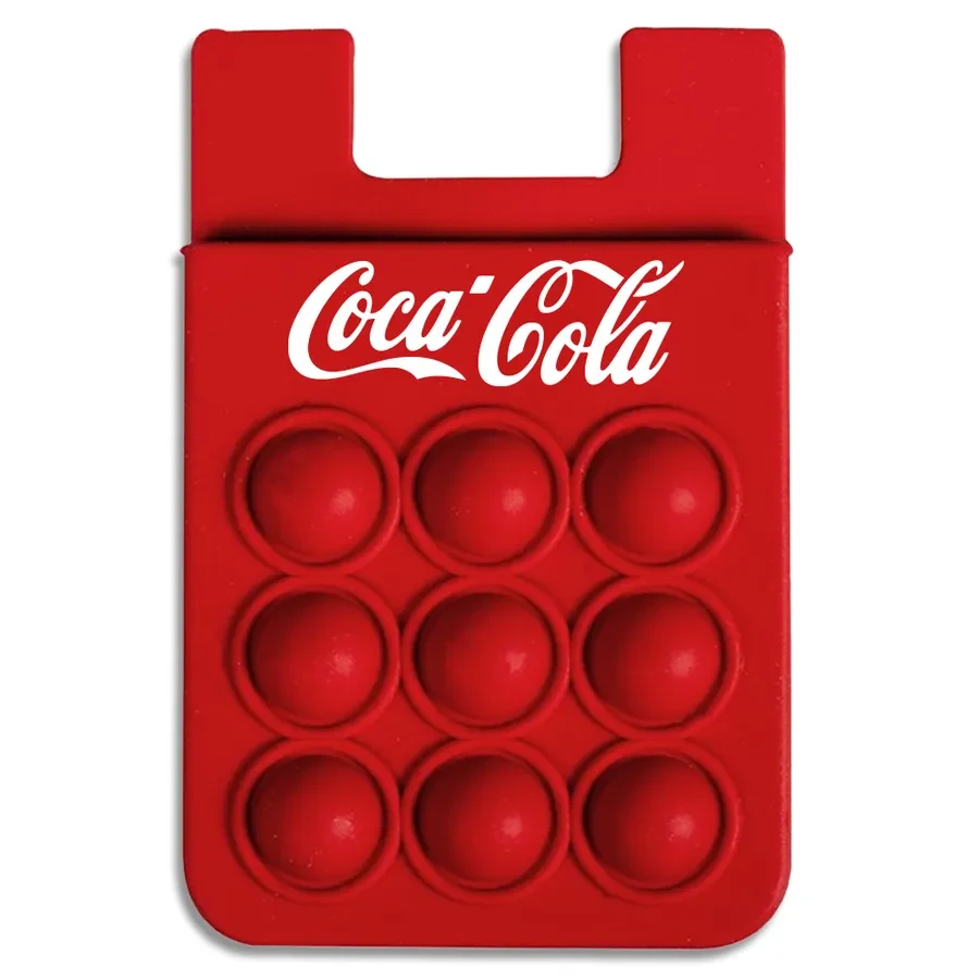 Silicone Push Pop Up Phone Wallet 1