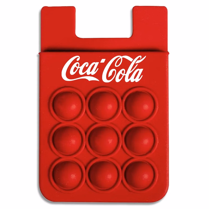 Silicone Push Pop Up Phone Wallet