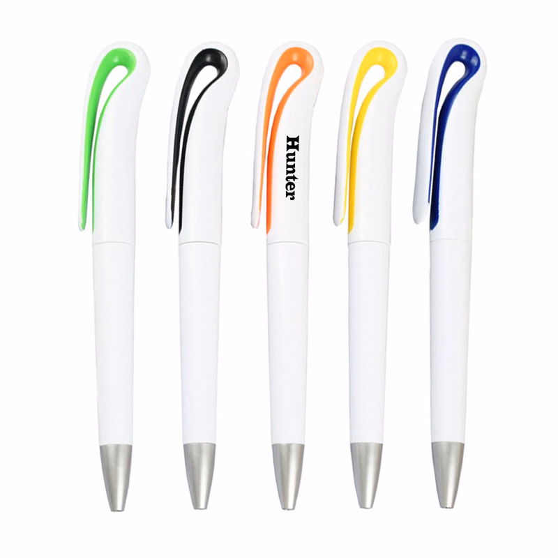 Swan shape twist ballpoint pen