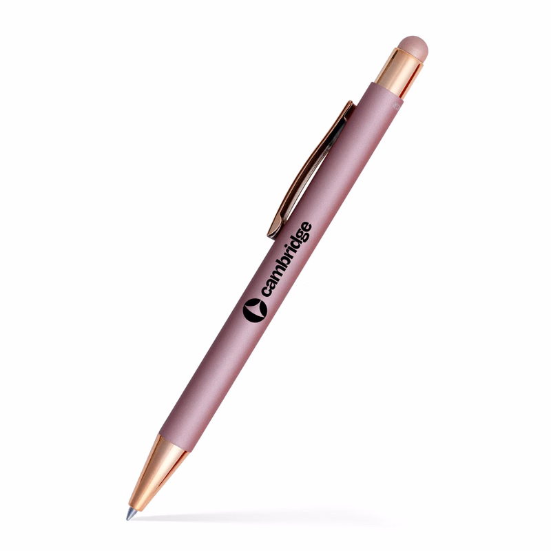 Fleetwood Stylus Satin Soft Touch Gel Click Pen (Recycled Aluminum)