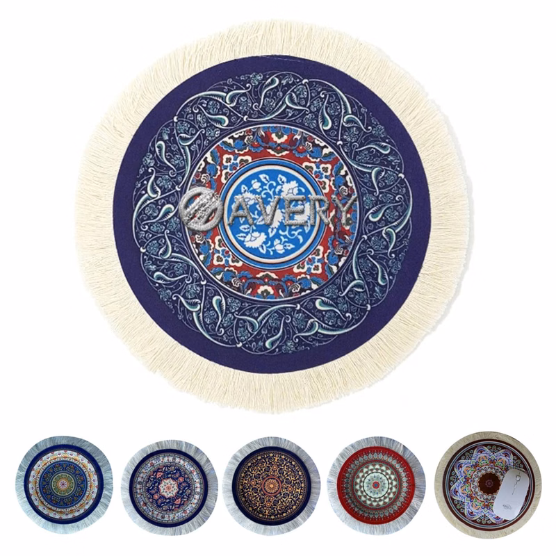 Tassel Carpet Mouse Pad/Rug Coaster Round