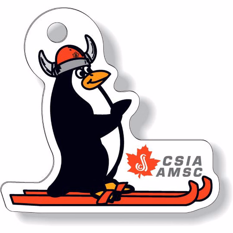 Custom Key Tag .030 Compressed Laminated PVC (6 sq/in), Full Colour