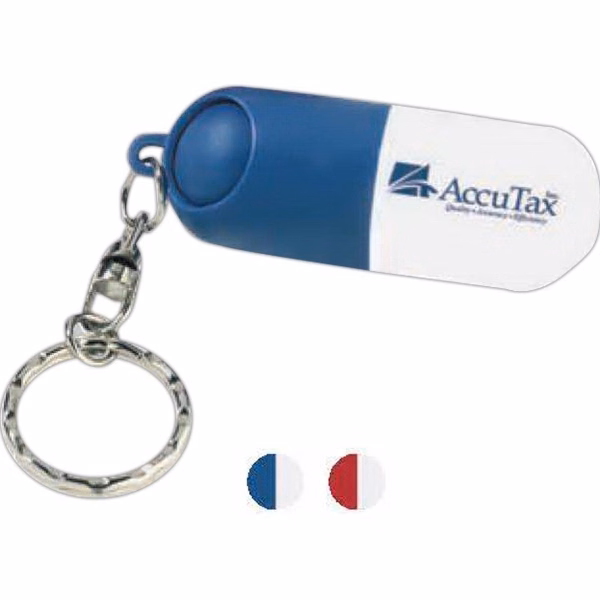 Capsule Pill Holder Key Chain