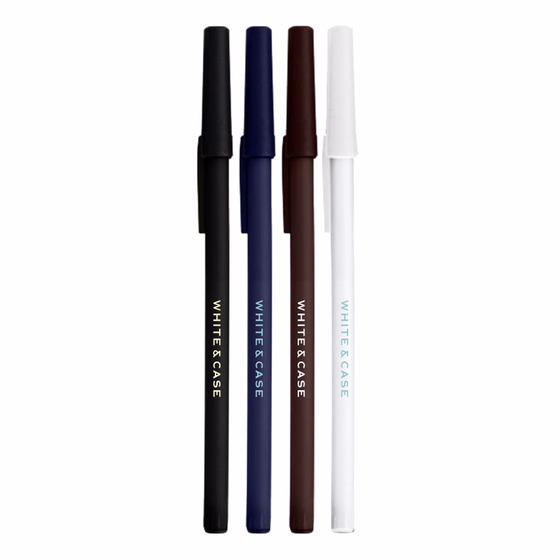 Union Printed - Basic Stick Pens with Matching Caps