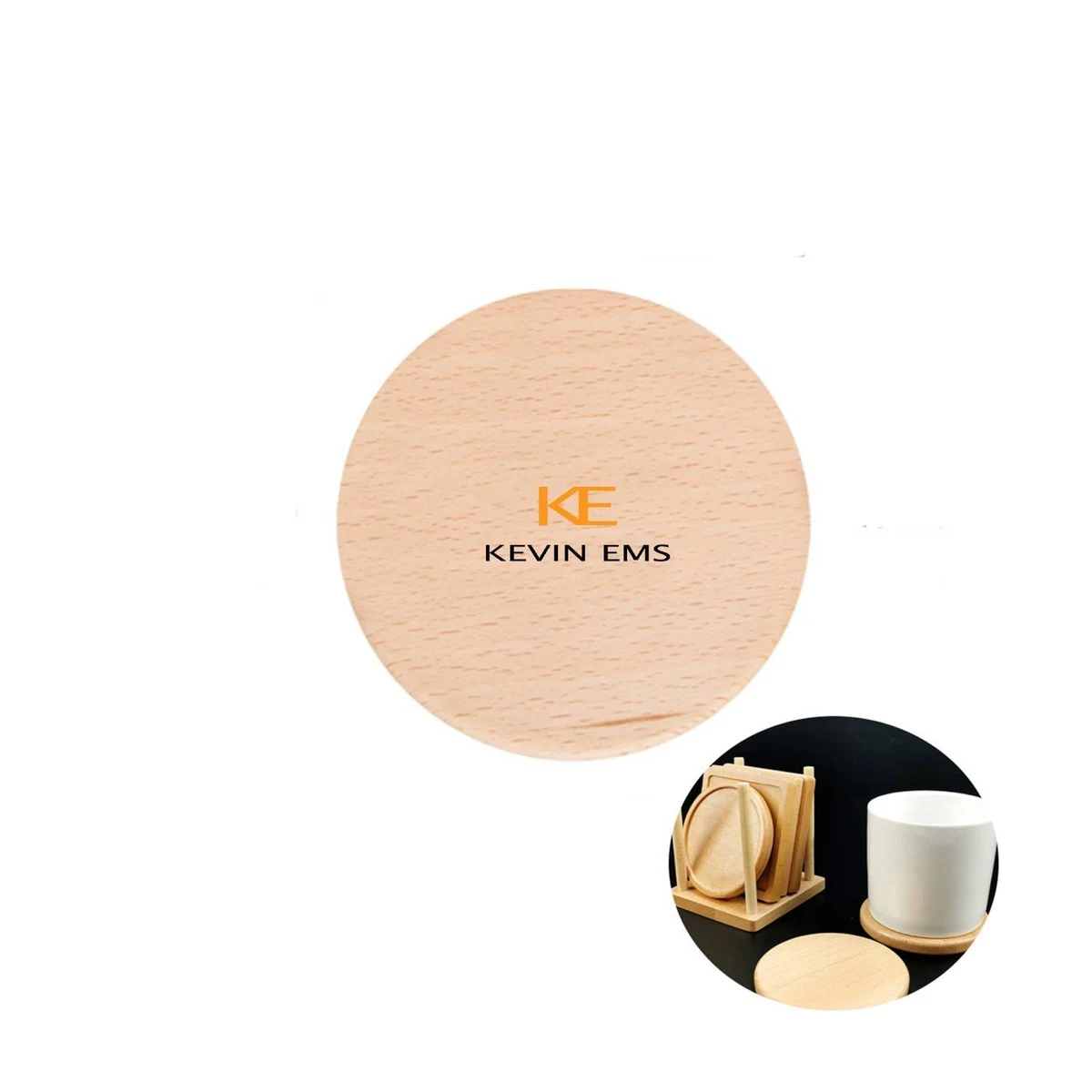 Creative Solid Wood Coaster 1