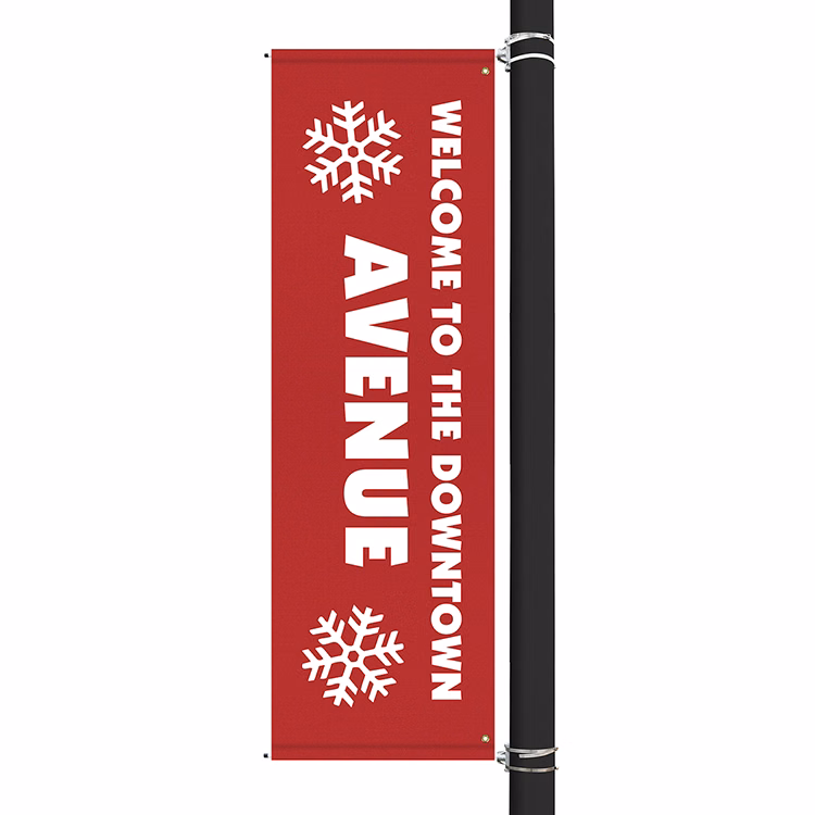 96" x 30" Custom Sunbrella™ Avenue Banner-1 Color Imprint