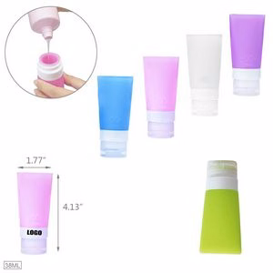 38ml Silicone Tube Travel Bottle With Flip Lid