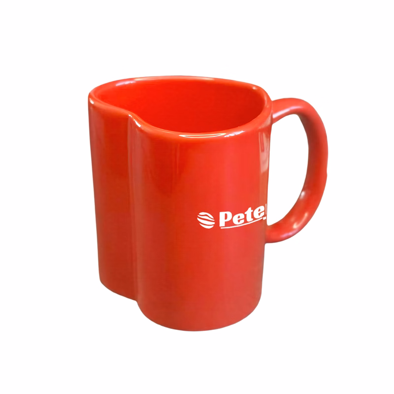 12oz Heart Shaped Ceramic Mug