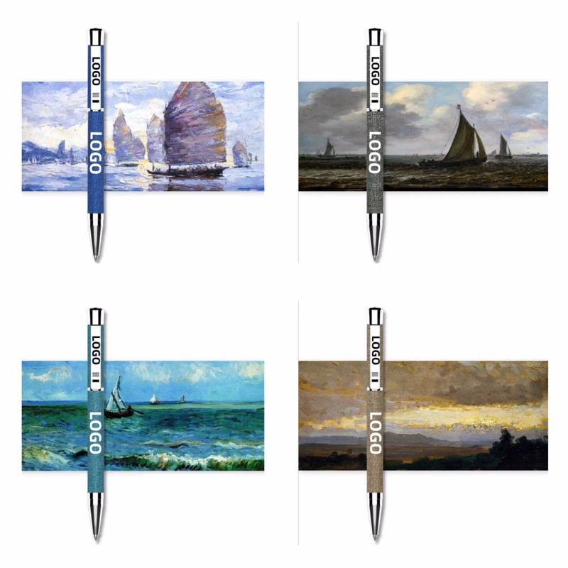 Twist Action PU Leather & Metal Business Pen