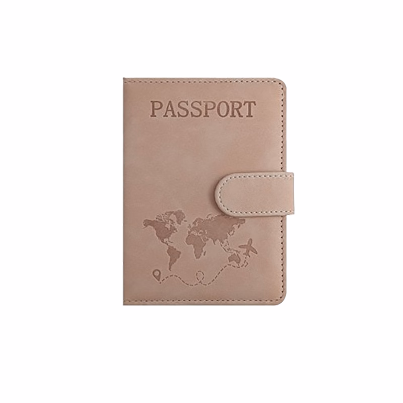 Rfid Anti-Theft Pu Leather Stylish Travel Passport Holder