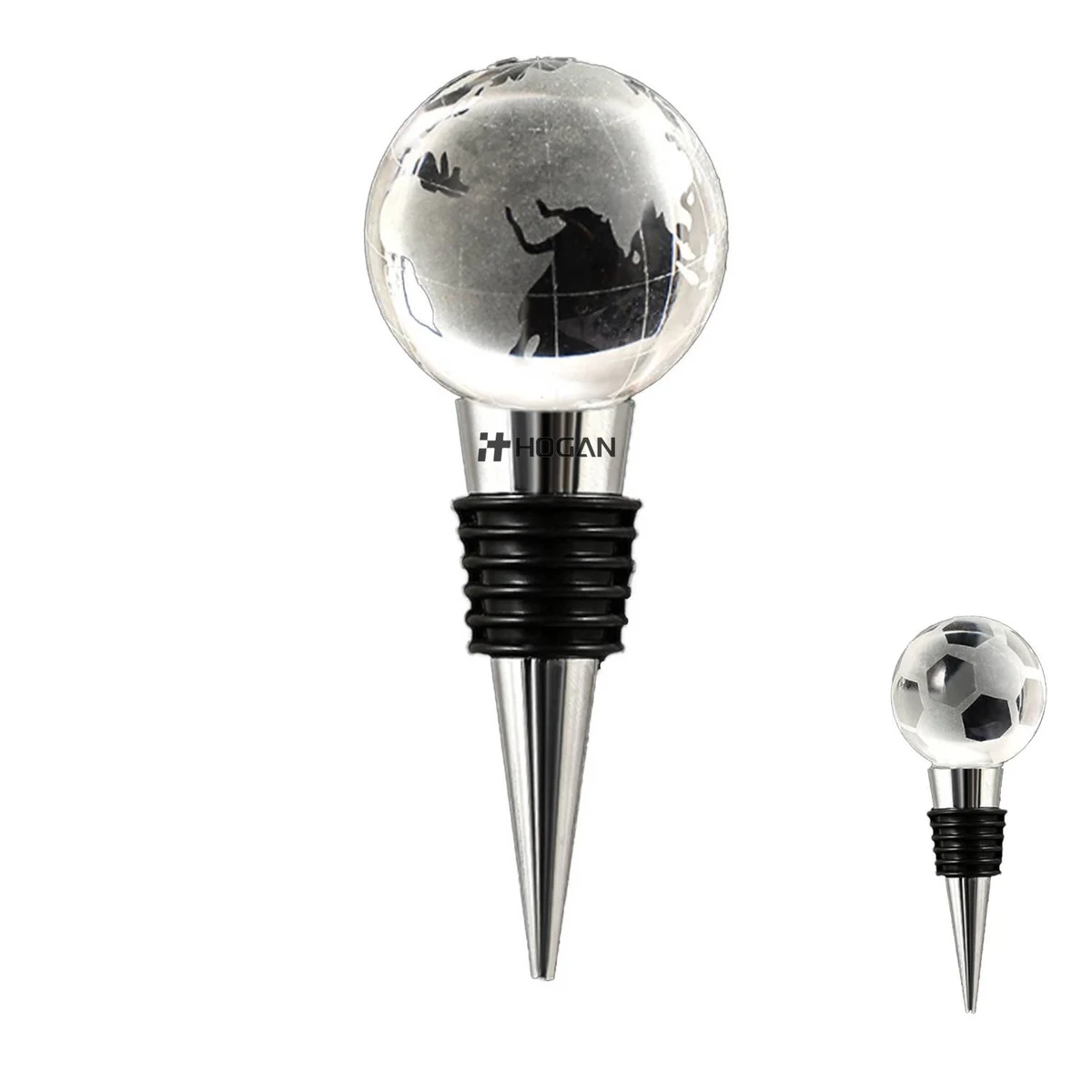 Glass Globe Design Wine Bottle Stopper 1