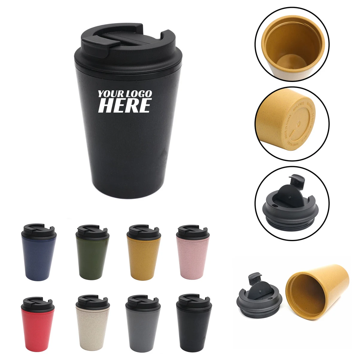 Eco Friendly Wheat Straw Coffee Mug 1