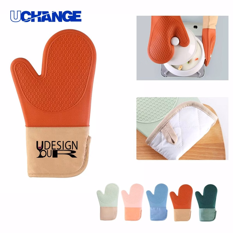 Lengthened Silicone Oven Mitt Heat Resistant