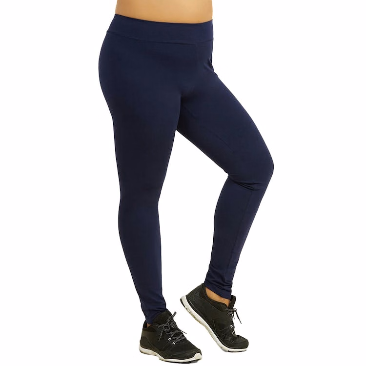 Women's Plus Size Cotton Leggings - XL-3XL Navy