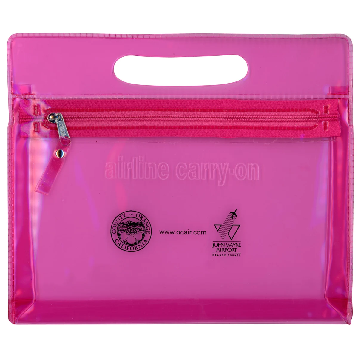 Translucent Airline Pouch w/ Embossed "Airline Carry-On" Message 1