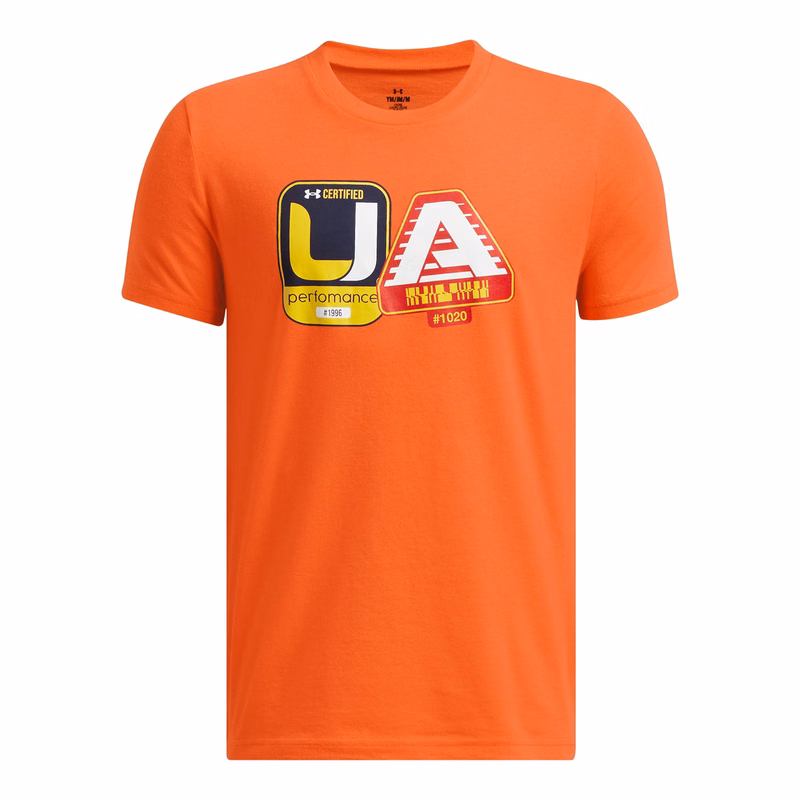 UA BTJ Stickers Boys' Short Sleeve