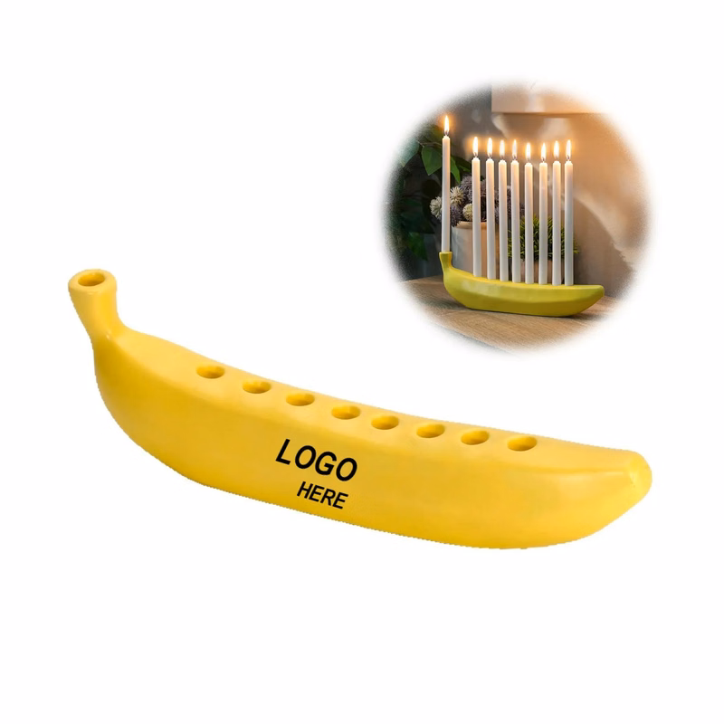 Banana Shaped Resin Candle Holders