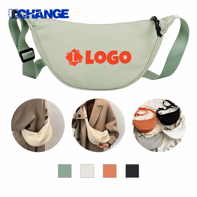 Compact Nylon Shoulder Bag Organizer
