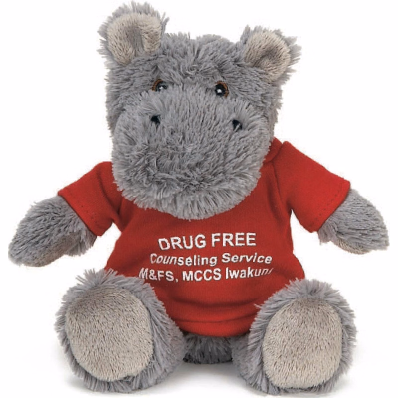 7" Extra Soft Line Animal - XS Hippo