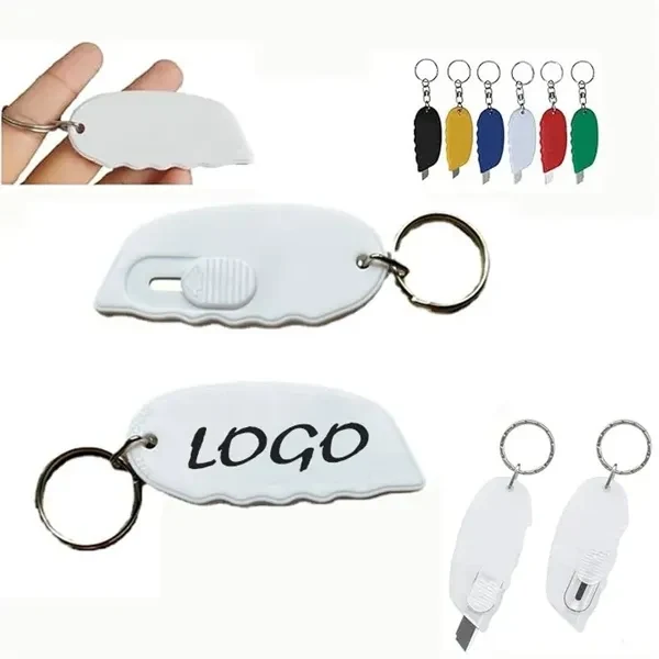 Custom 2.75 Inch Mini Utility Knife Keychain — Compact Multi-Use Tool Giveaway 1