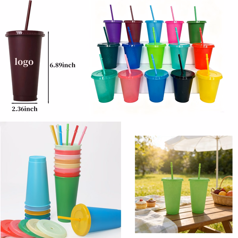 24oz Portable Plastic Juice Cup