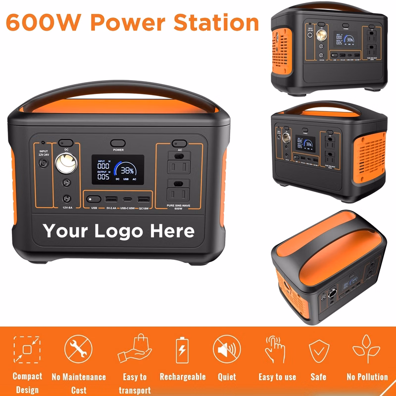 Emergency Power Station 600W/153600mAh