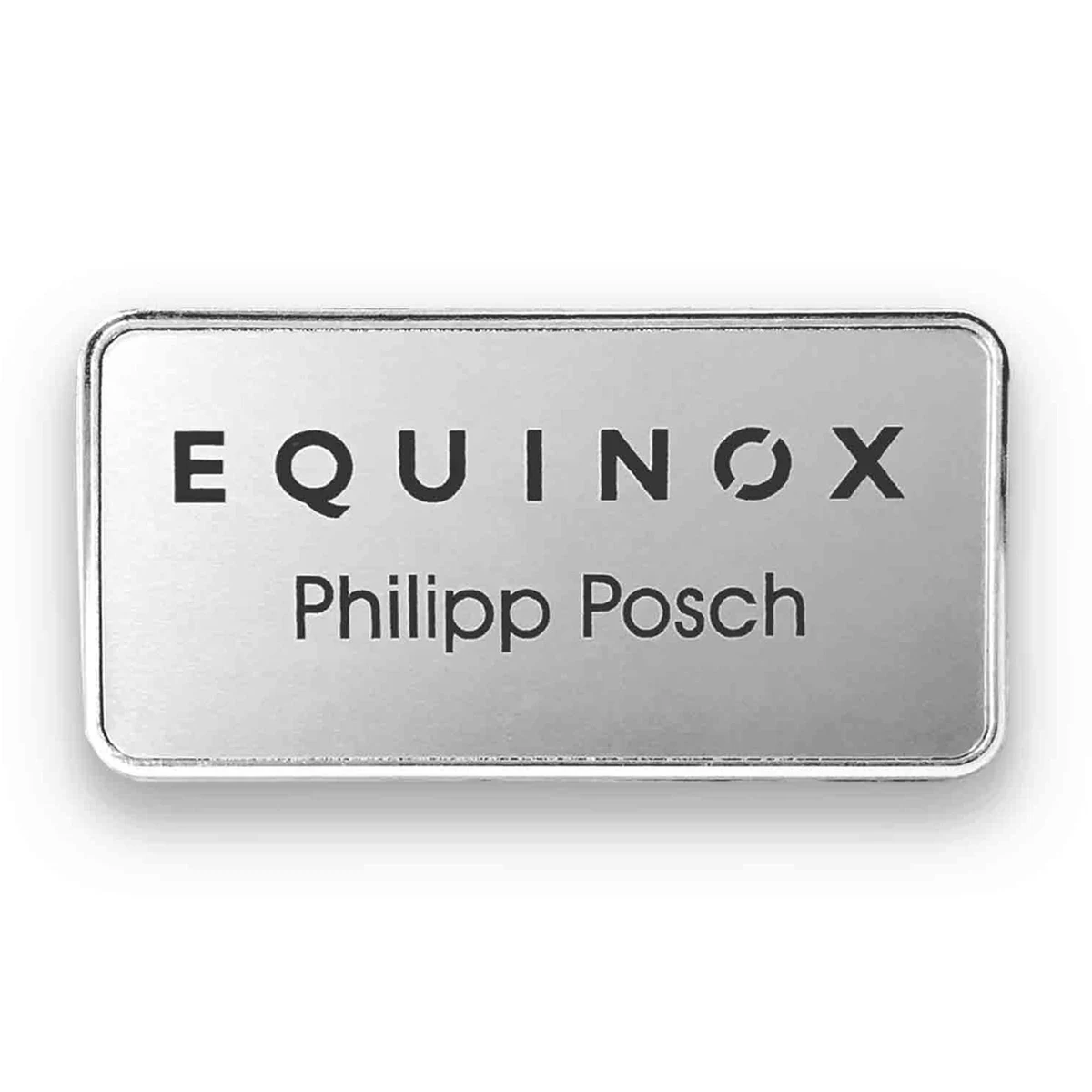 Framed Metal Name Badges 1 3/8" x 2 3/4" 1